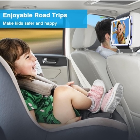 Universal Car Headrest Tablet Holder - Adjustable Mount‎ for Kids Tablets - Picture 3 of 8